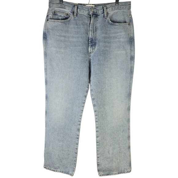 AGOLDE Jeans Women's 32Pinch Waist‎ High Rise Kick Organic Denim Riptide NWT